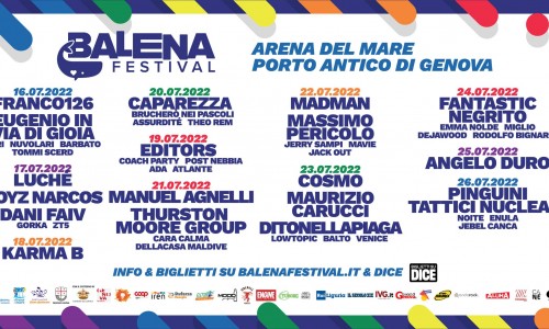 Il Balena Festival di Genova, ai blocchi di partenza